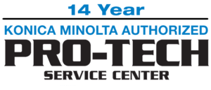 14 year konica minolta authorized protech service center